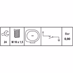 Pressostat d'huile HELLA 6ZL 003 259-721