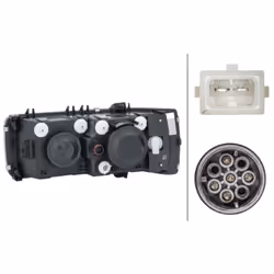 Projecteur principal HELLA 1EJ 247 046-041 - Vue supplémentaire 4