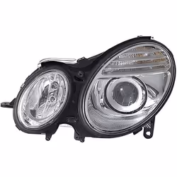 Phares; HELLA; droit PY21W, H7/H7, W5W Halogène 12 pour circulation à gauche; pour MERCEDES-BENZ; E11313, E11314, E12077, 211 ...