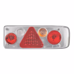 HELLA 2VP 340 942-001 Feu arrière droit limpide noir pour remorques, avec ampoules