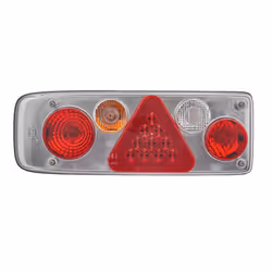HELLA 2VP 340 942-011 Feu arrière gauche limpide noir pour remorques, avec ampoules