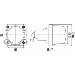 Projecteur principal HELLA 1AL 009 998-001