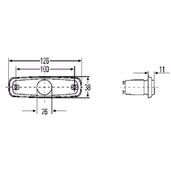Feu de gabarit HELLA 2PS 962 964-018