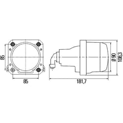 Projecteur principal HELLA 1BL 009 999-041