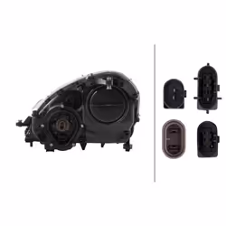Projecteur principal HELLA 1EL 008 361-621, droite