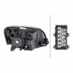 HELLA 1EG 010 196-011 Phares gauche PY21W, W5W, H4 Halogène 12 pour circulation à droite CITROËN: Berlingo / Berlingo First I Van