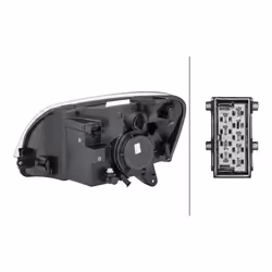 HELLA 1EG 010 196-021 Phares droit PY21W, W5W, H4 Halogène 12 pour circulation à droite CITROËN: Berlingo / Berlingo First I Van - Vue supplémentaire 2