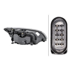 HELLA 1LL 010 201-071 Phares gauche H7/H1, W5W, PY21W, H7, H1 Halogène 12 pour circulation à gauche FORD: Focus 2, Focus 2 Kombi, FOCUS 2 Cabriolet