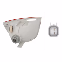 Feu de recul; HELLA; P21W avec porte-lampe, sans ampoule; pour FORD; 1063885, 1069265, 1124570, 1138142, 1198172