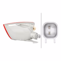Feu antibrouillard arrière; HELLA; Halogène gauche avec ampoule, avec porte-lampe; pour FORD; 1419080, 5M5113A603BA