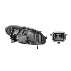HELLA 1E7 271 510-311 Phares gauche H4, W5W, PY21W FF 12 pour circulation à droite RENAULT: TWINGO 2
