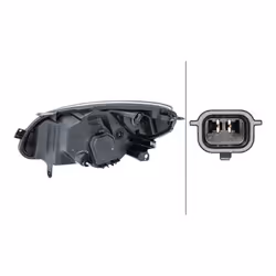 HELLA 1L7 271 510-381 Phares droit PY21W, W5W, H4 FF 12 pour circulation à gauche RENAULT: TWINGO 2