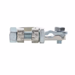 HELLA 8KX 091 452-031 Cosse de batterie Forme D, pour pôle négatif Laiton gris
