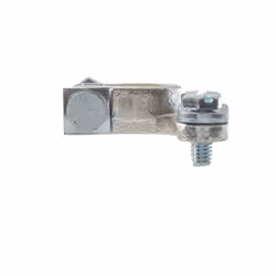 HELLA 8KX 091 452-031 Cosse de batterie Forme D, pour pôle négatif Laiton gris