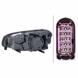 Projecteur principal HELLA 1EJ 009 587-621, droite