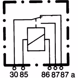 Relais, courant de travail; HELLA; 5; 2010219685, 7764760, 60038020, 35429030, 03200700