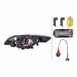 HELLA 1EL 010 541-101 Phares droit PY21W, D1S/H1, W5W, D1S, H1 Bi-Xenon 12 transparent pour circulation à droite FORD: MONDEO 4, MONDEO 4 Turnier