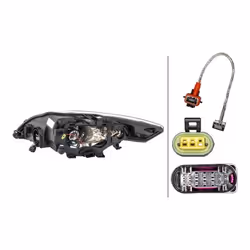 HELLA 1LL 010 541-121 Phares droit PY21W, D1S/H1, W5W, D1S, H1 Bi-Xenon 12 transparent pour circulation à gauche FORD: MONDEO 4, MONDEO 4 Turnier