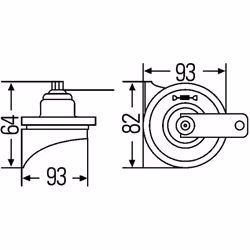 Klaxon HELLA 3FH 007 728-831