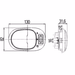 HELLA 2JA 964 916-011 Feu plafonnier K (10W)