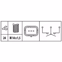 Contacteur, feux de recul HELLA 6ZF 181 612-071