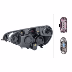Projecteur principal HELLA 1ZS 009 250-801, droite - Vue supplémentaire 4