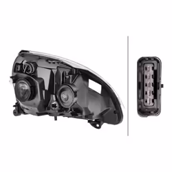 HELLA 1DB 008 461-851 Phares gauche W5W, H7/H1, PY21W, H7, H1 12 pour circulation à droite RENAULT: CLIO 2, CLIO 2 Kasten