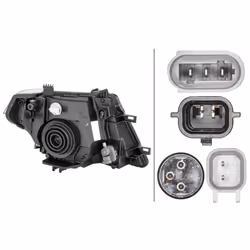 Projecteur principal HELLA 1EE 238 055-011, gauche