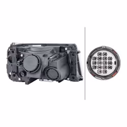 HELLA 1EL 238 022-811 Phares gauche D1S/H7, W5W, PY21W, D1S, H7 Bi-Xenon 12 pour circulation à droite LAND ROVER: Range Rover Sport
