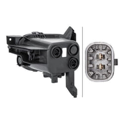 HELLA 1NA 354 680-021 Antibrouillard droit 12 avec ampoule OPEL: Corsa D 3/5 portes