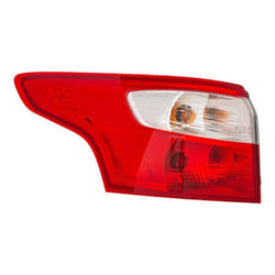 HELLA 2VA 354 995-111 Feu arrière gauche Partie extérieure P21W, PY21W, W5W 12 avec ampoules avec porte-lampe FORD: Focus Mk3 Van / Break