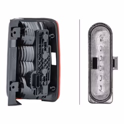 Feu arrière; HELLA; gauche P21/4W, P21W, PY21W 12 avec ampoules avec porte-lampe; pour VOLKSWAGEN, VW; 2K5945095C, 2K5945095Q