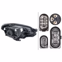 Projecteur principal HELLA 1EJ 010 670-021, droite
