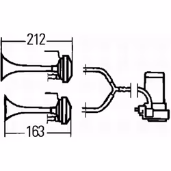 Klaxon HELLA 3PB 003 001-651