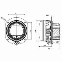 Phare antibrouillard HELLA 1N0 011 988-001
