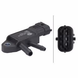 Capteur, pression des gaz échappement HELLA 6PP 009 409-061