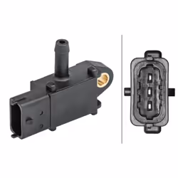 Capteur, pression des gaz échappement HELLA 6PP 009 409-071