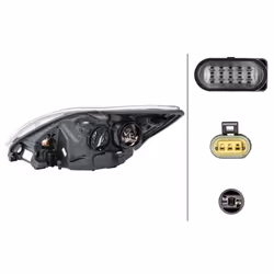Projecteur principal HELLA 1EL 354 807-061, droite - Vue supplémentaire 4