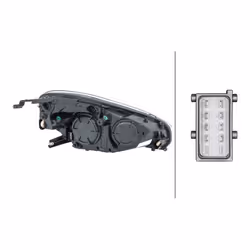 HELLA 1LH 354 811-031 Phares gauche H7/H1, W21/5W Technologie d'illumination 12 pour circulation à gauche OPEL: Adam