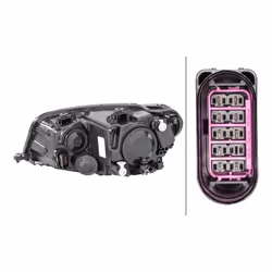 HELLA 1ED 012 286-021 Phares droit W21/5W, H4, H21W Halogène, FF 12 pour circulation à droite VOLKSWAGEN: CADDY 4 Kasten, CADDY 4 Kombi