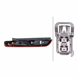HELLA 2SD 354 816-021 Feu arrière droit Partie supérieure LED, PR21W, PY21W sans ampoule, sans porte-lampe FORD: Focus 2