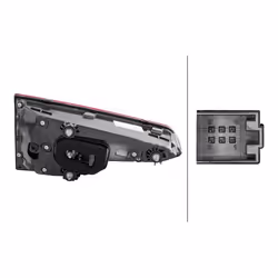 HELLA 2SV 012 247-121 Feu arrière droit Partie intérieure LED 12 avec porte-lampe AUDI: A4 B9 Berline