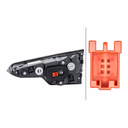 HELLA 2SA 012 249-091 Feu arrière gauche Partie intérieure W16W avec porte-lampe AUDI: A4 B9 Berline