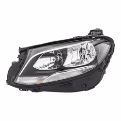 HELLA 1LG 012 076-071 Phares gauche PY21W, H7/H7 Halogène pour circulation à gauche MERCEDES-BENZ: Classe E Berline
