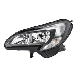 HELLA 1LF 011 830-031 Phares gauche PSY24W, W21/5W, H7/H7 Halogène, FF 12 pour circulation à gauche OPEL: Corsa E 3/5 portes
