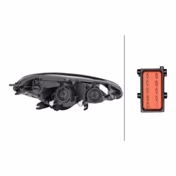 HELLA 1LF 011 830-031 Phares gauche PSY24W, W21/5W, H7/H7 Halogène, FF 12 pour circulation à gauche OPEL: Corsa E 3/5 portes