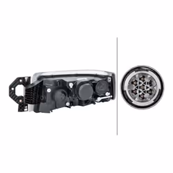 Phares; HELLA; droit H15, H7/H3, PY21W, W5W Halogène, DE 24 pour circulation à droite; pour RENAULT TRUCKS; 7421554759, 21551 ...