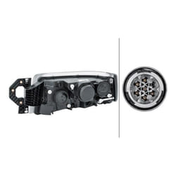 HELLA 1EL 011 171-281 Phares droit H15, H7/H3, PY21W, W5W Halogène, DE 24 pour circulation à droite