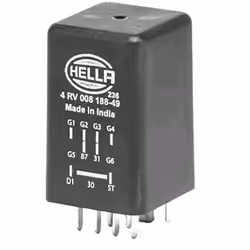Appareil de commande, temps de préchauffage; HELLA; 4; pour AUDI, VOLKSWAGEN, SKODA, MITSUBISHI, SEAT; 038907281B, 04L907281B ...
