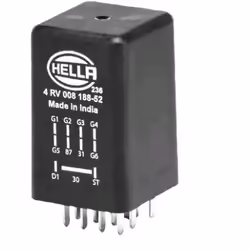 Appareil de commande, temps de préchauffage; HELLA; 6; pour AUDI, VOLKSWAGEN, PORSCHE, VW; 4E0907282A, 4E0907282A
